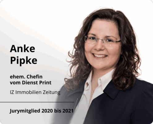 Anke Pipke ehem. Chefin vom Dienst Print IZ Immobilien Zeitung Jurymitglied 2020 bis 2021