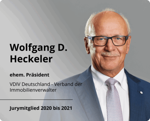 Wolfgang D. Heckeler ehem. Präsident VDIV Deutschland - Verband der Immobilienverwalter Jurymitglied 2020 bis 2021